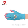 Guantes de jardinería recubiertos de espuma de látex para niños Hespax